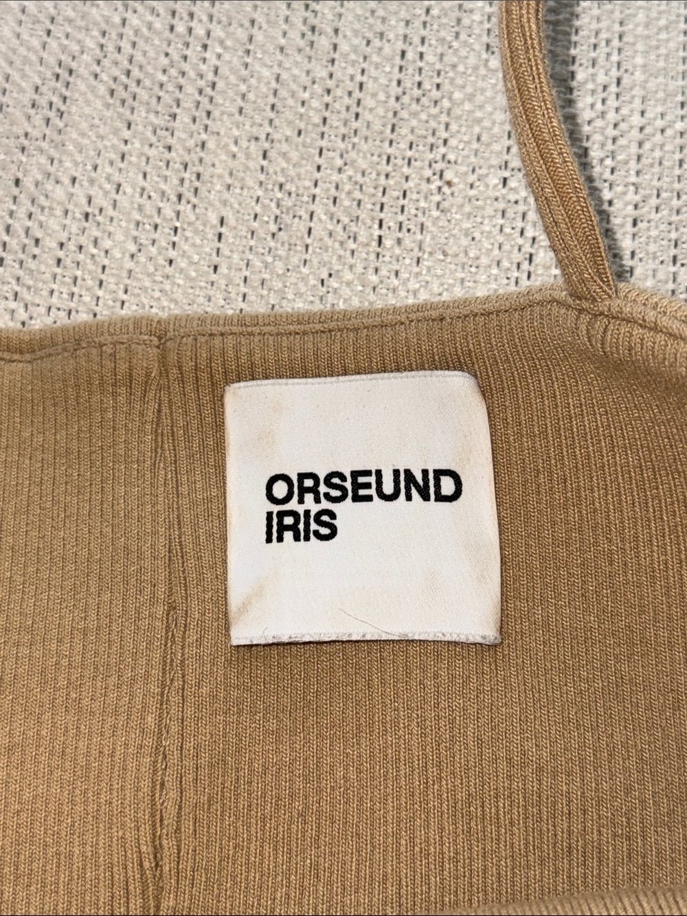 Orseund Iris Archived Ribbed Cropped Top